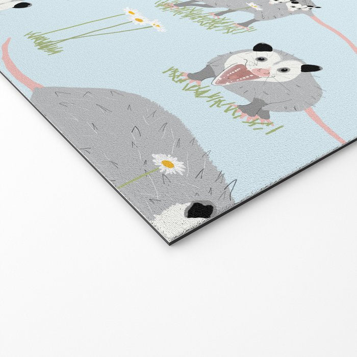 Opossums and Daisies Welcome Mat Gallery Image 2