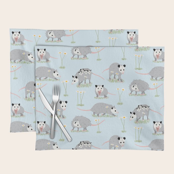 Opossums and Daisies Placemat Gallery Image 1