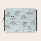 Opossums and Daisies Laptop Sleeve Gallery Image 1