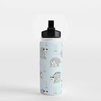Opossums and Daisies Water Bottle Gallery Image 2