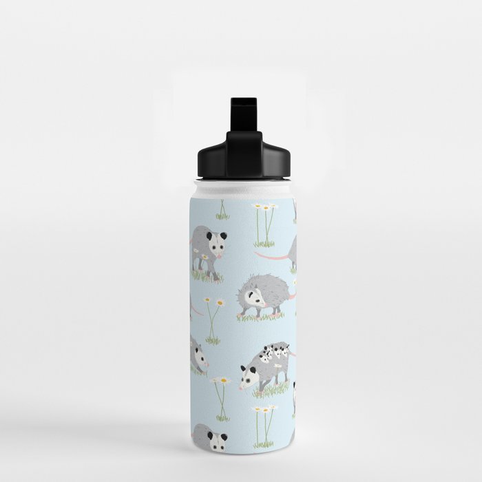 Opossums and Daisies Water Bottle Gallery Image 2