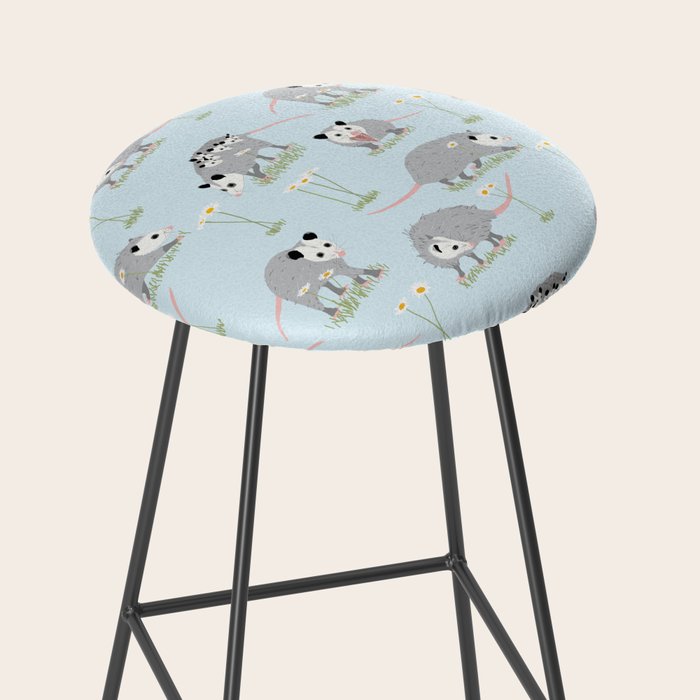 Opossums and Daisies Stool Gallery Image 2