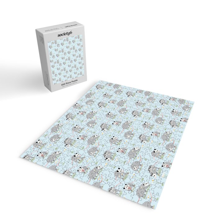 Opossums and Daisies Jigsaw Puzzle Gallery Image 2