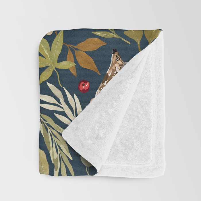 Deer in a wild nature forest DD Throw Blanket Gallery Image 3