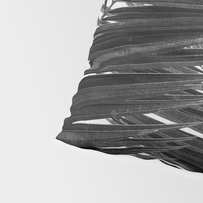 Palm Leaf Black & White III Pillow Sham Gallery Image 4