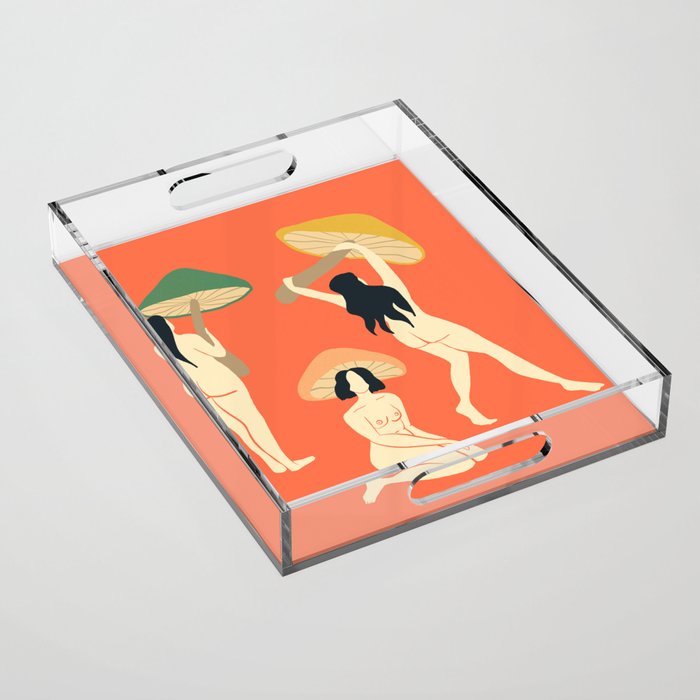 Mushroom Ladies Acrylic Tray Gallery Image 1