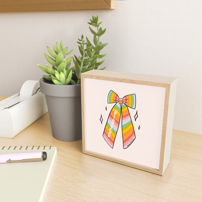 Pisces Bow Mini Art Print Gallery Image 2
