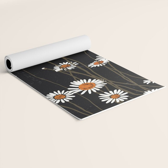 Wild Daisy Flowers 2 Yoga Mat Gallery Image 2