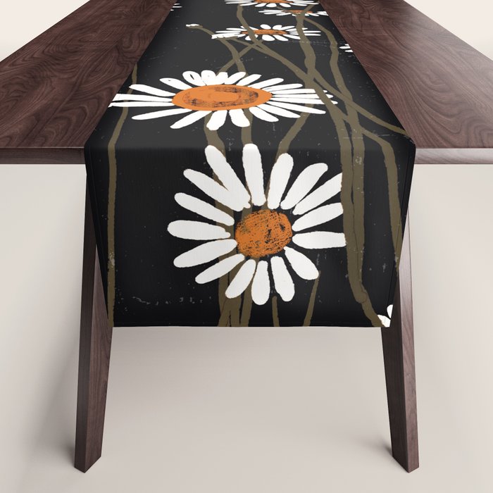 Wild Daisy Flowers 2 Table Runner Gallery Image 1