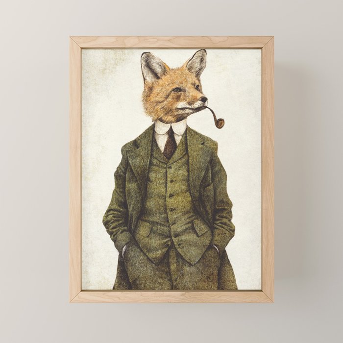 The Fox Mini Art Print Gallery Image 1