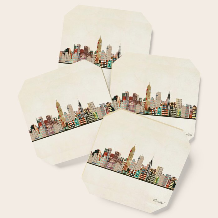 cleveland ohio skyline Coaster Gallery Image 1