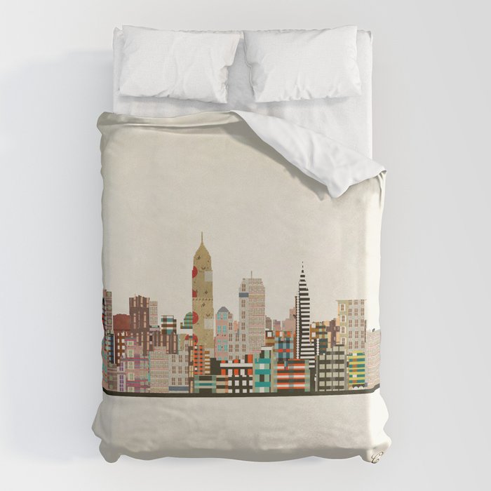 cleveland ohio skyline Duvet Cover Gallery Image 6