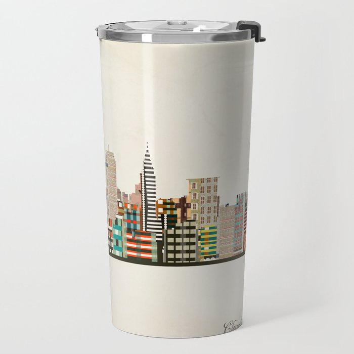 cleveland ohio skyline Travel Mug Gallery Image 2