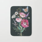 Butterfly Floral Bouquet Bath Mat Gallery Image 1