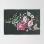 Butterfly Floral Bouquet Rug Gallery Image 2