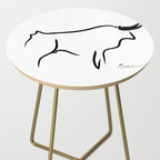 Picasso - Bull 1952 Artwork, Animals Line Sketch, Prints, Posters, Bags, Tshirts, Men, Women, Kids Side Table Gallery Image 2