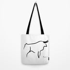 Picasso - Bull 1952 Artwork, Animals Line Sketch, Prints, Posters, Bags, Tshirts, Men, Women, Kids Tote Bag Gallery Image 2