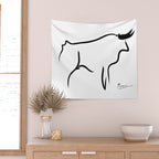Picasso - Bull 1952 Artwork, Animals Line Sketch, Prints, Posters, Bags, Tshirts, Men, Women, Kids Wall Tapestry Gallery Image 2