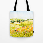 Watercolor Landscape Tote Bag Gallery Image 1