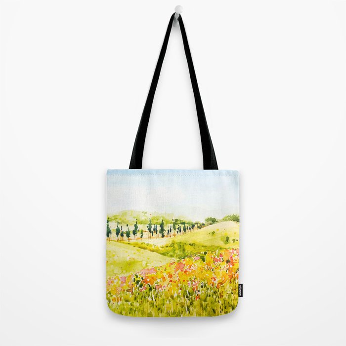 Watercolor Landscape Tote Bag Gallery Image 2