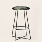 Elegant leaf skeleton foliage on black Stool Gallery Image 1