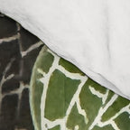 Elegant leaf skeleton foliage on black Comforter Gallery Image 4