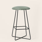 boho vertical stitch - sage Stool Gallery Image 1