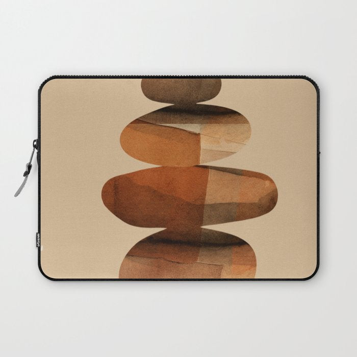Abstract and Modern Stones Art 3 Laptop Sleeve Gallery Image 1