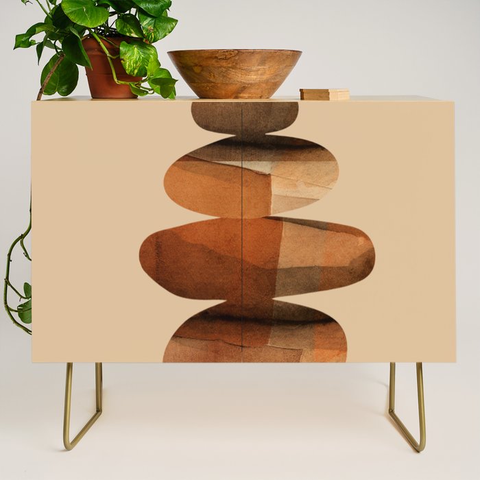 Abstract and Modern Stones Art 3 Credenza Gallery Image 1