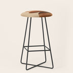 Abstract and Modern Stones Art 3 Stool Gallery Image 1