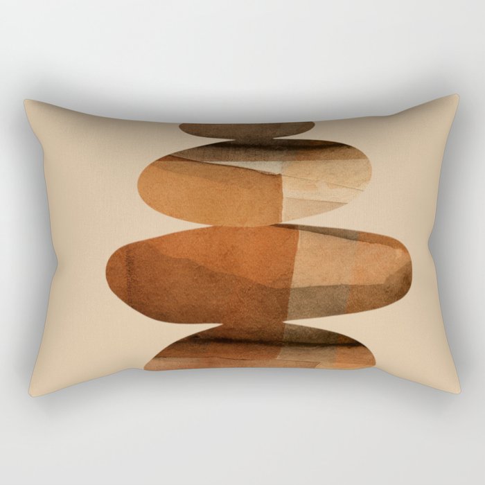 Abstract and Modern Stones Art 3 Rectangular Pillow Gallery Image 2