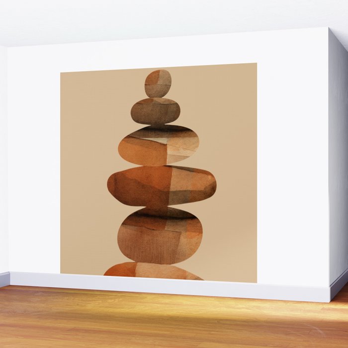 Abstract and Modern Stones Art 3 Wall Mural Gallery Image 2