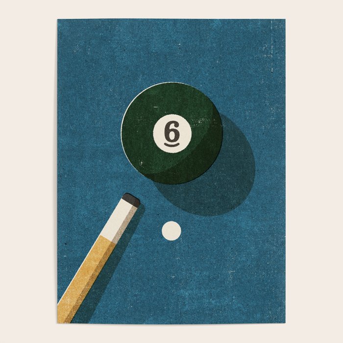 BILLIARDS / Ball 6 Poster Gallery Image 4