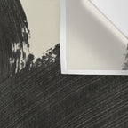 Abstract Paint Brush Stroke 1 -  Black and White Wall Tapestry Gallery Image 3