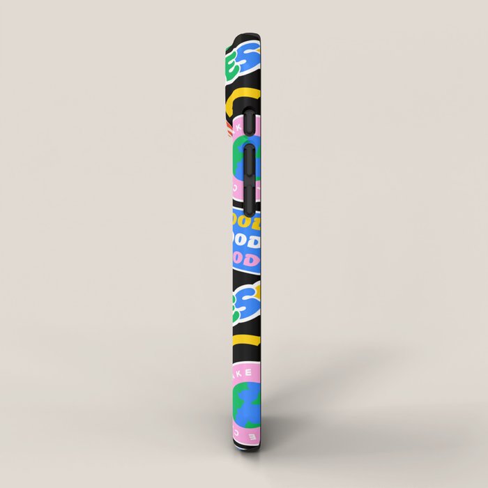 Retro cartoon sticker label pattern iPhone Case Gallery Image 2
