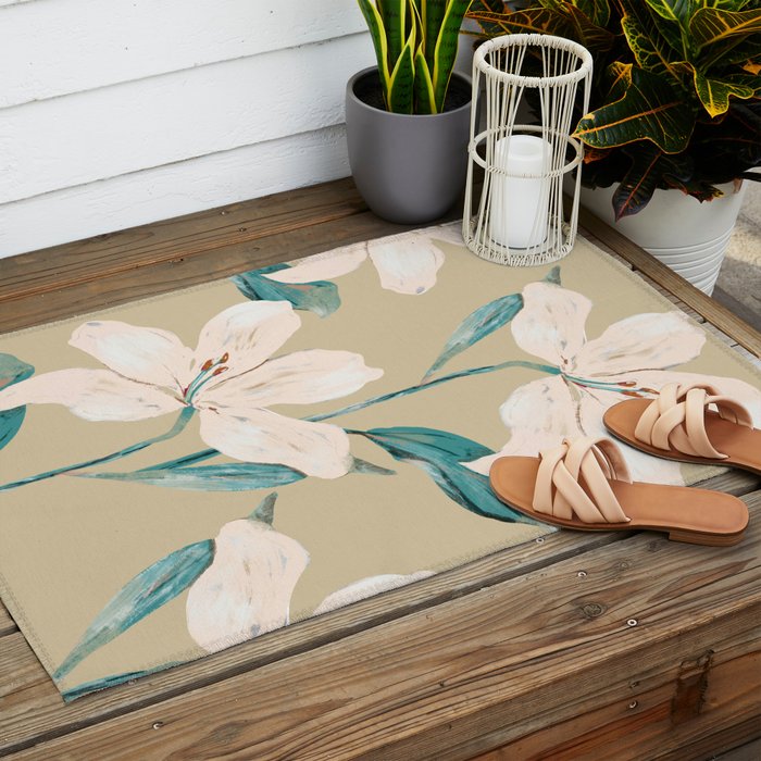 Spring Flowers 3 Outdoor Rug Gallery Image 2