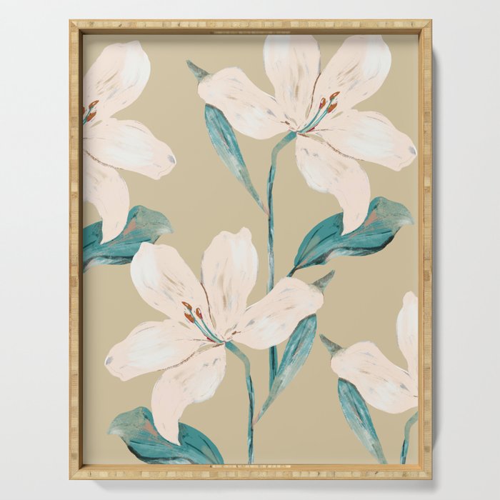 Spring Flowers 3 Serving Tray Gallery Image 1