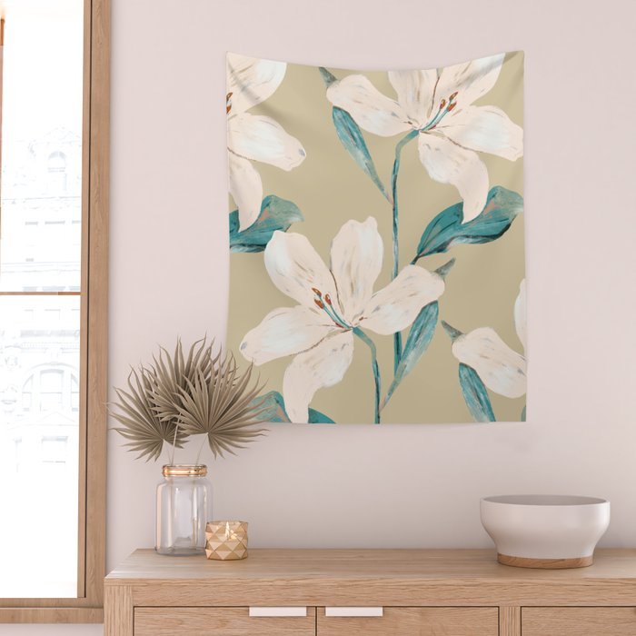 Spring Flowers 3 Wall Tapestry Gallery Image 2