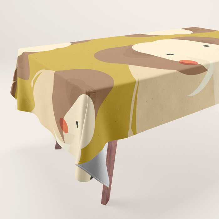 Elephant, Animal Portrait Tablecloth Gallery Image 1