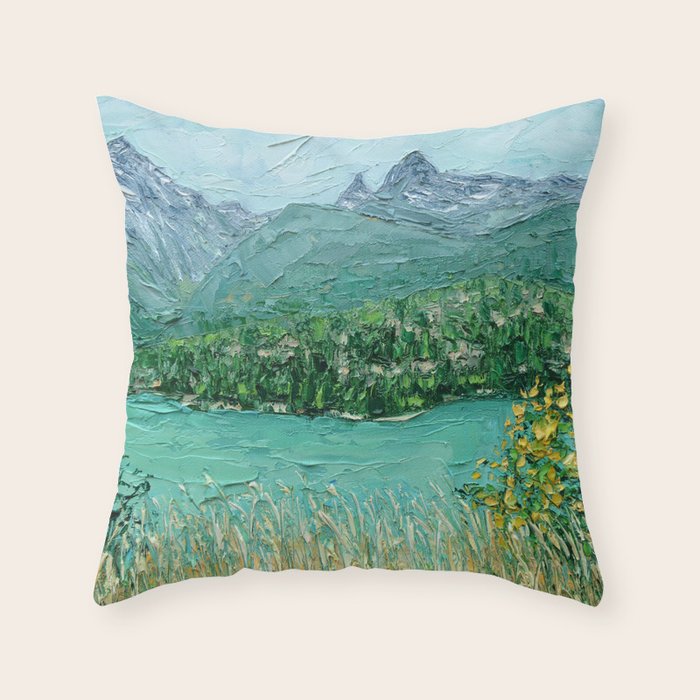 Cascades Vista Throw Pillow Gallery Image 1