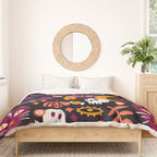 Trick or Treat Yourself - Charcoal Duvet Cover Gallery Image 3