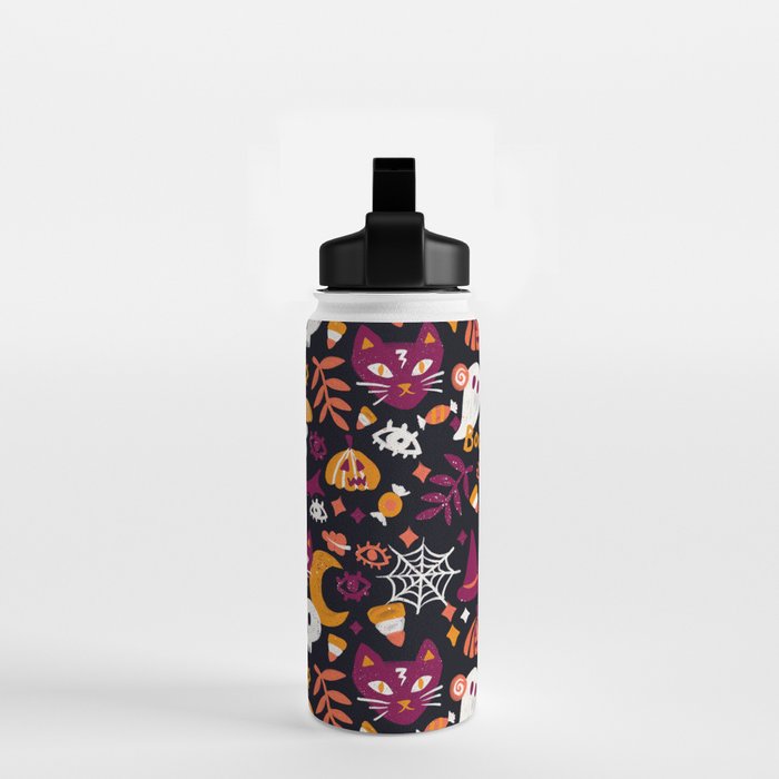 Trick or Treat Yourself - Charcoal Water Bottle Gallery Image 2
