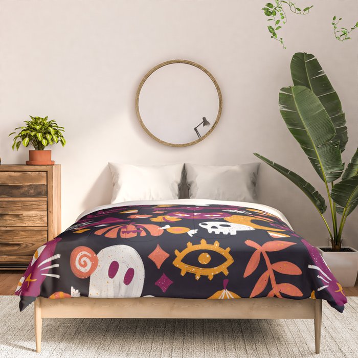 Trick or Treat Yourself - Charcoal Comforter Gallery Image 3