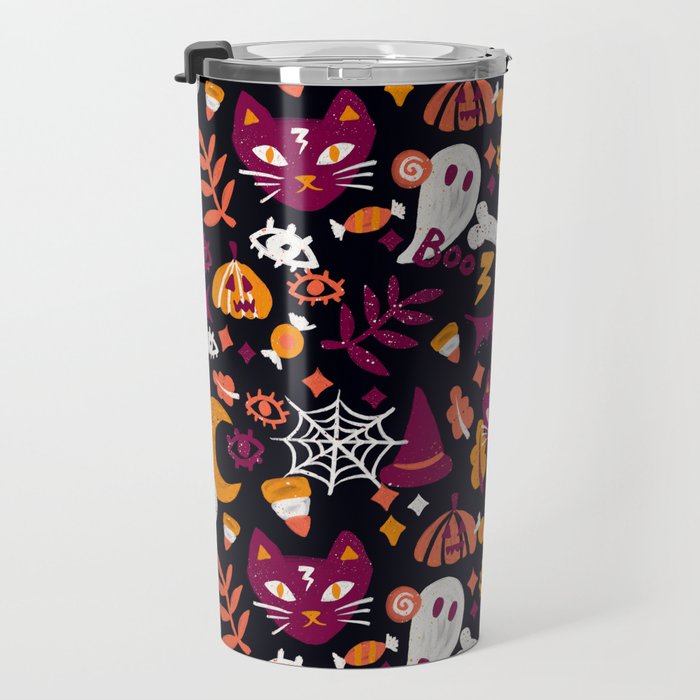 Trick or Treat Yourself - Charcoal Travel Mug Gallery Image 3