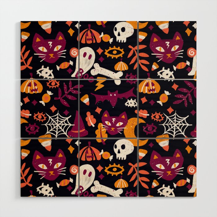 Trick or Treat Yourself - Charcoal Wood Wall Art Gallery Image 1