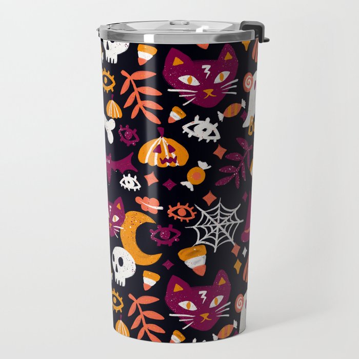 Trick or Treat Yourself - Charcoal Travel Mug Gallery Image 2