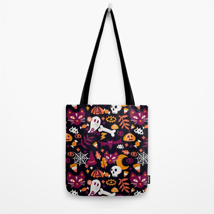 Trick or Treat Yourself - Charcoal Tote Bag Gallery Image 2