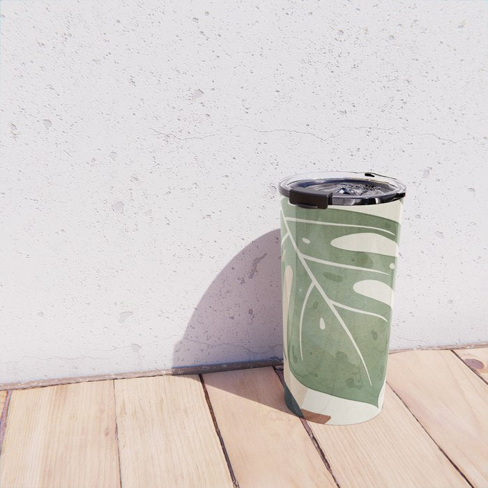 Branches and Leaves in an Abstraction 01 Travel Mug Gallery Image 4