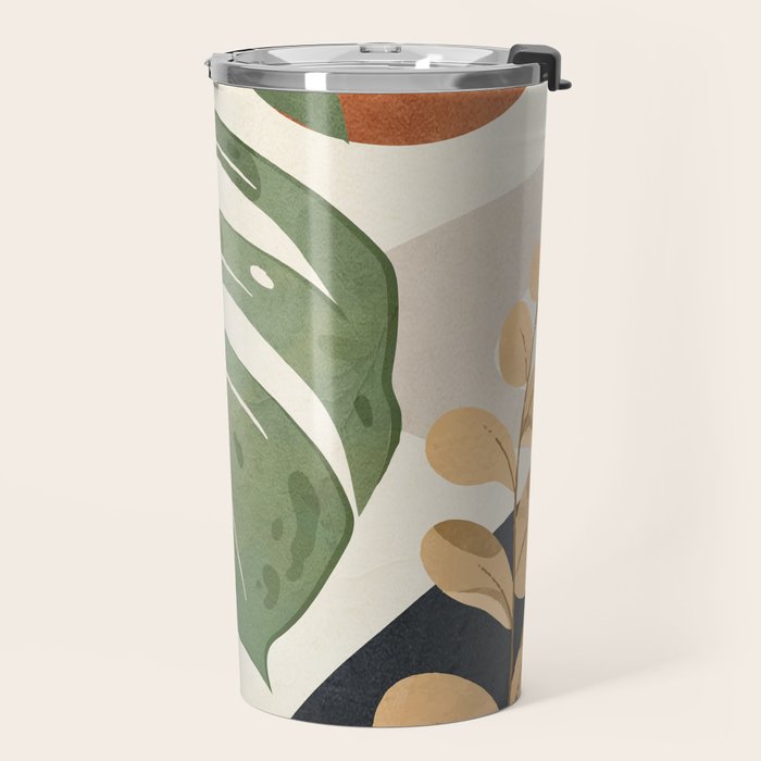 Branches and Leaves in an Abstraction 01 Travel Mug Gallery Image 2