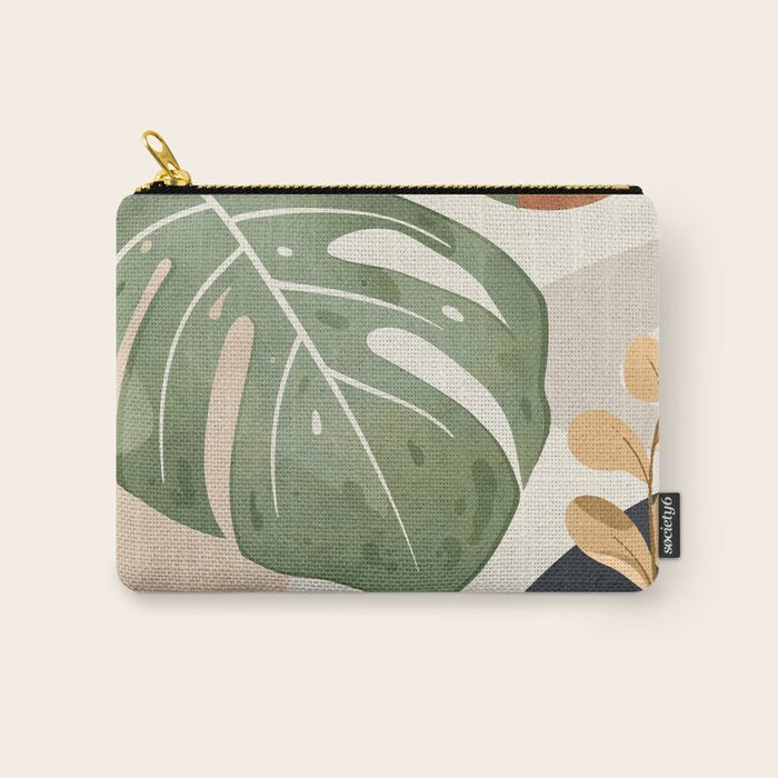 Branches and Leaves in an Abstraction 01 Carry All Pouch Gallery Image 1